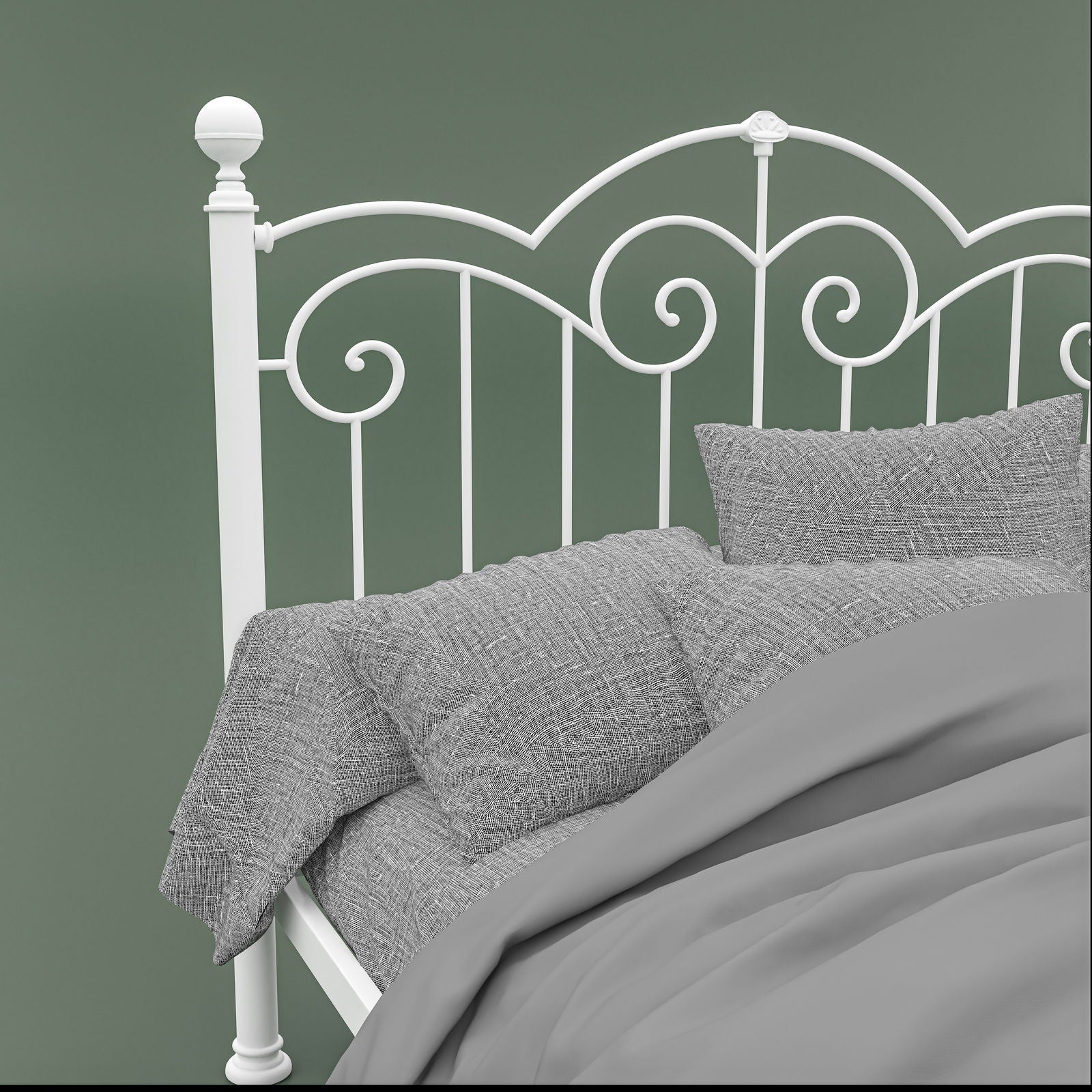 MetalCraft Traditional Spanish Design Iron Bed - Furnishiaa -  -